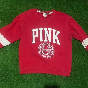 Victoria secrets Pink crewneck “Red”